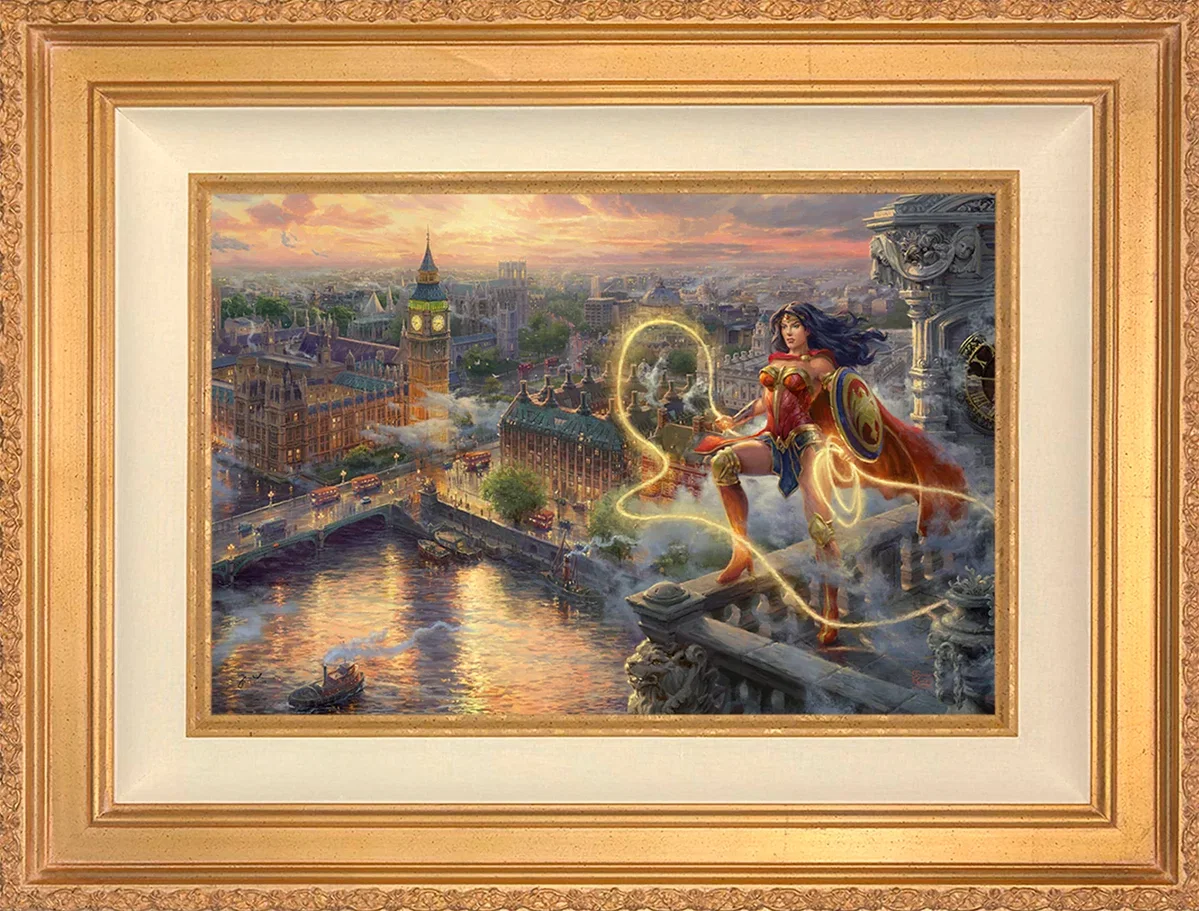 Wonder Woman™ - Lasso of Truth Wall Art by Thomas Kinkade Studios by Thomas Kinkade Studios — Giclee On Canvas