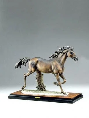 Running Horse Artist Signed by Giuseppe Armani — Sculpture