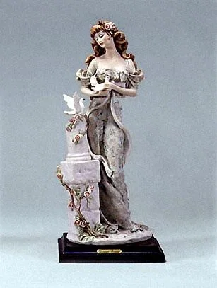 Lady With Doves by Giuseppe Armani — Sculpture