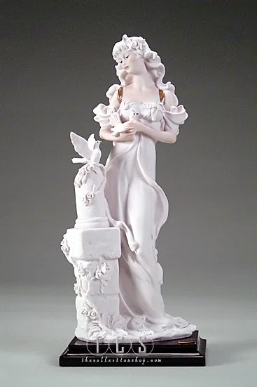 Lady With Doves by Giuseppe Armani