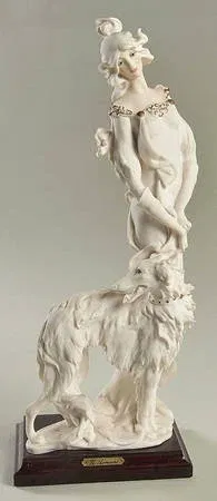 Giuseppe Armani - Lady With Greyhound