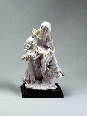 Lady With Young Girl by Giuseppe Armani