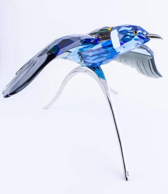 Swarovski BlueTurquoise ローラーカナリア957568置物 Swarovski BlueTurquoise ローラーカナリア957568置物