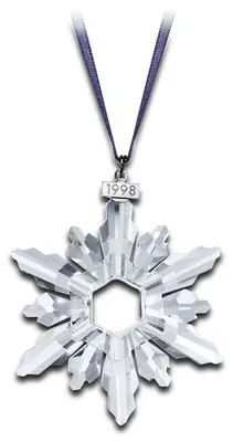 Swarovski Crystal - 1998 Swarovski Snowflake Ornament