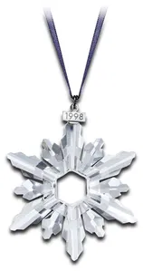 Swarovski Crystal - 1998 Swarovski Snowflake Ornament