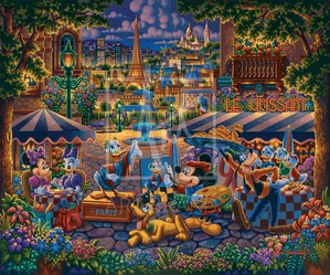 Eric Dowdle - Mickey and Friends Painting in Paris