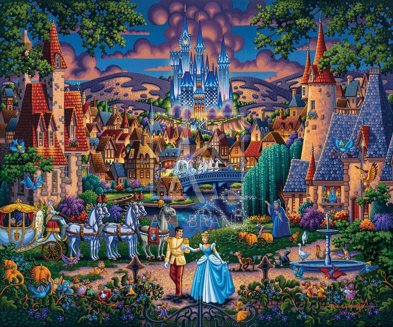 Cinderella's Enchanted Evening by Eric Dowdle — Giclee On Canvas Artist Proof