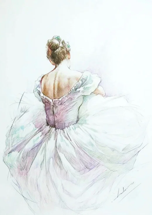 Ballerina Silhouette by Andrew