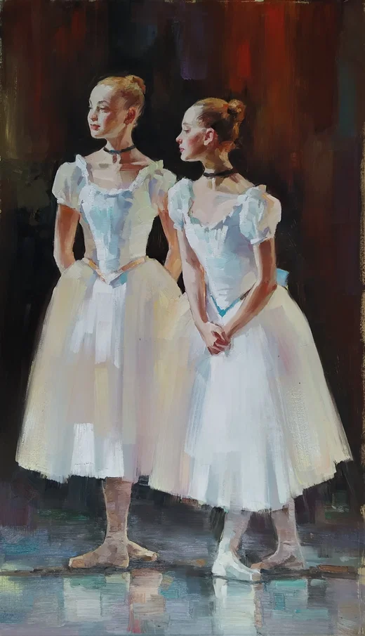 Ballerina The moment of expectation by Andrew