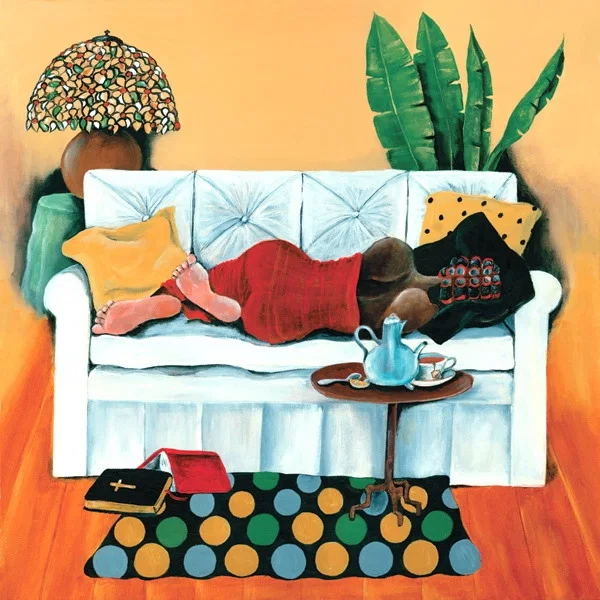 Steeping And Sleeping Canvas Giclee by Annie Lee