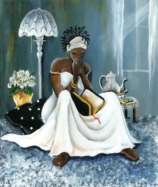 My Cup Runneth Over Watercolor Giclee by Annie Lee