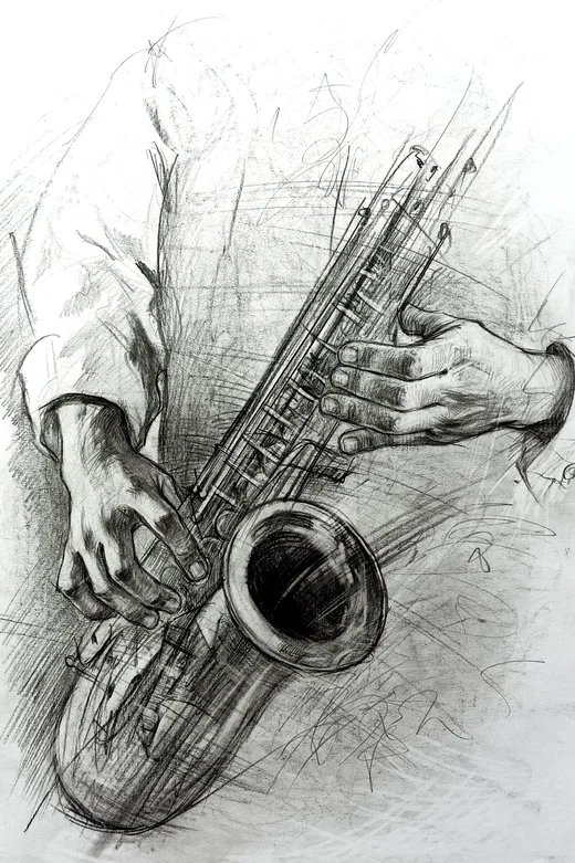 The musician's hands by Andrew