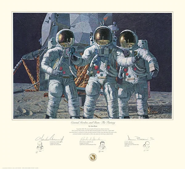 CONRAD GORDON AND BEAN THE FANTASY by Alan Bean — Giclee On Paper Artist Proof