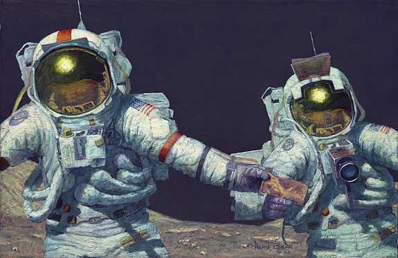RIGHT STUFF FIELD GEOLOGISTS Limited Edition by Alan Bean — Lithograph