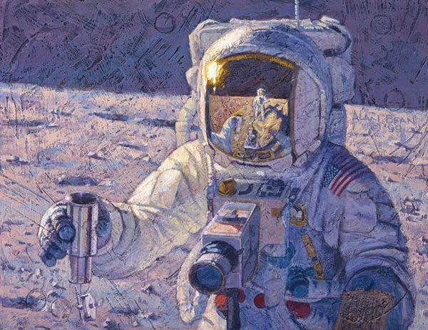 A New Frontier by Alan Bean — Giclee On Canvas Artist Proof