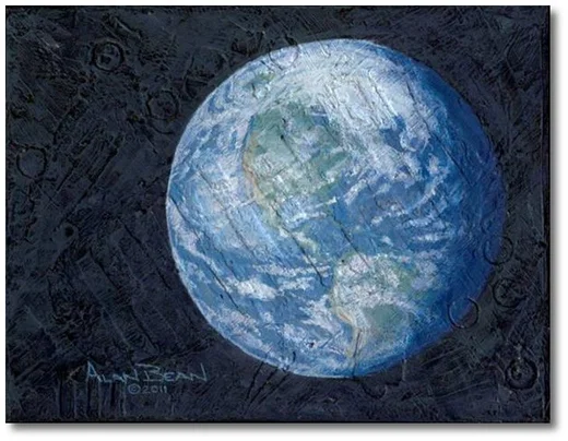 This Beautiful Planet is Revolving Around the Three of Us by Alan Bean