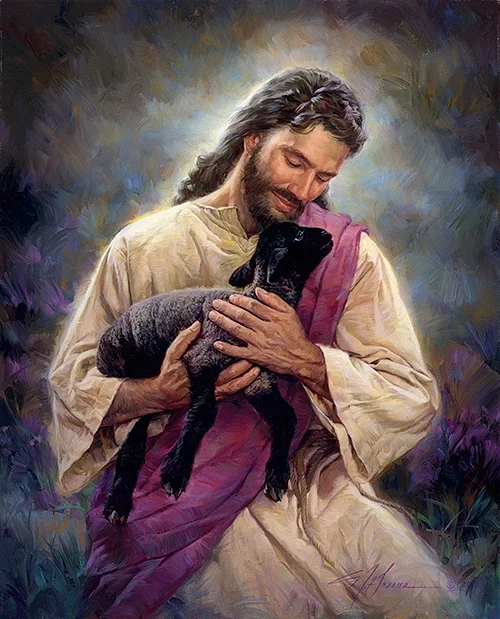 The Lamb Of God Studio Canvas Giclee by Nathan Greene