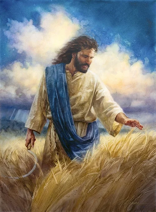 Reaping The Harvest Watercolor Giclee by Nathan Greene