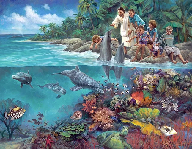 The Lord God Made Them All Studio by Nathan Greene — Giclee On Canvas