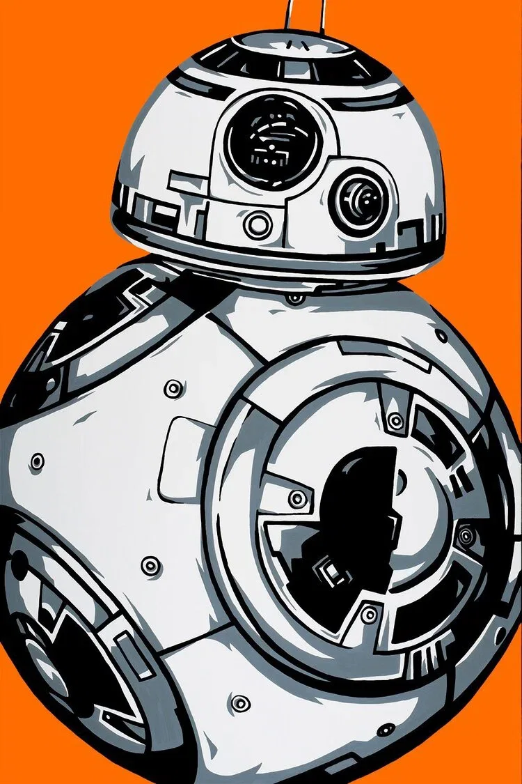 BB-8 by Allison Lefcort — Giclee On Canvas