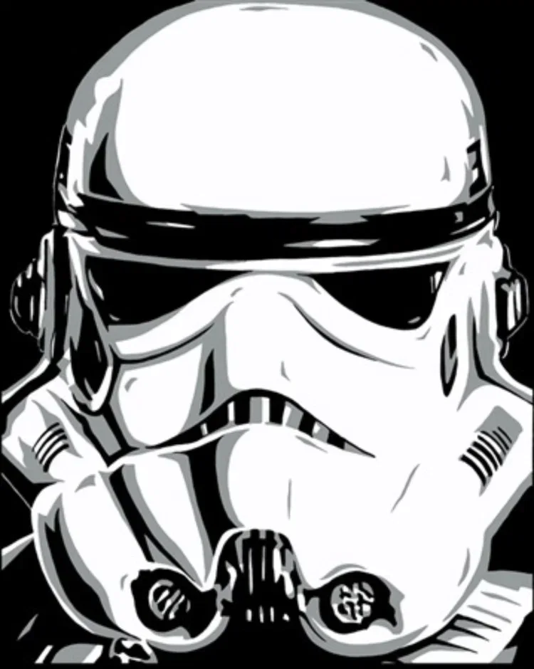 Storm Trooper by Allison Lefcort — Giclee On Canvas