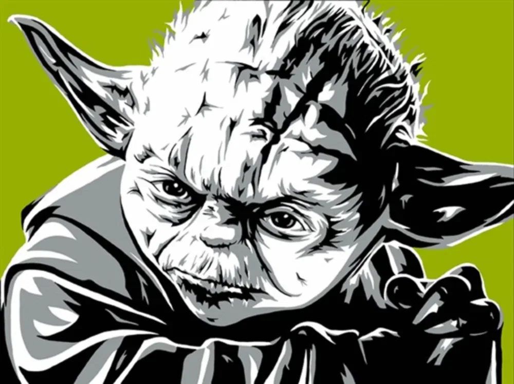 Yoda by Allison Lefcort — Giclee On Canvas
