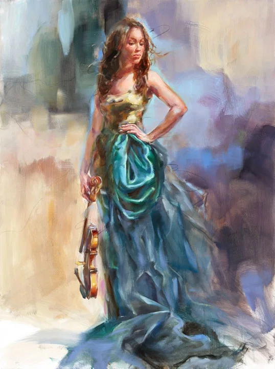 Aspiration 4 by Anna Razumovskaya — Hand-Embellished Giclee on Canvas