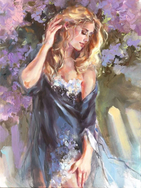Blossoming Beauty by Anna Razumovskaya — Hand-Embellished Giclee on Canvas