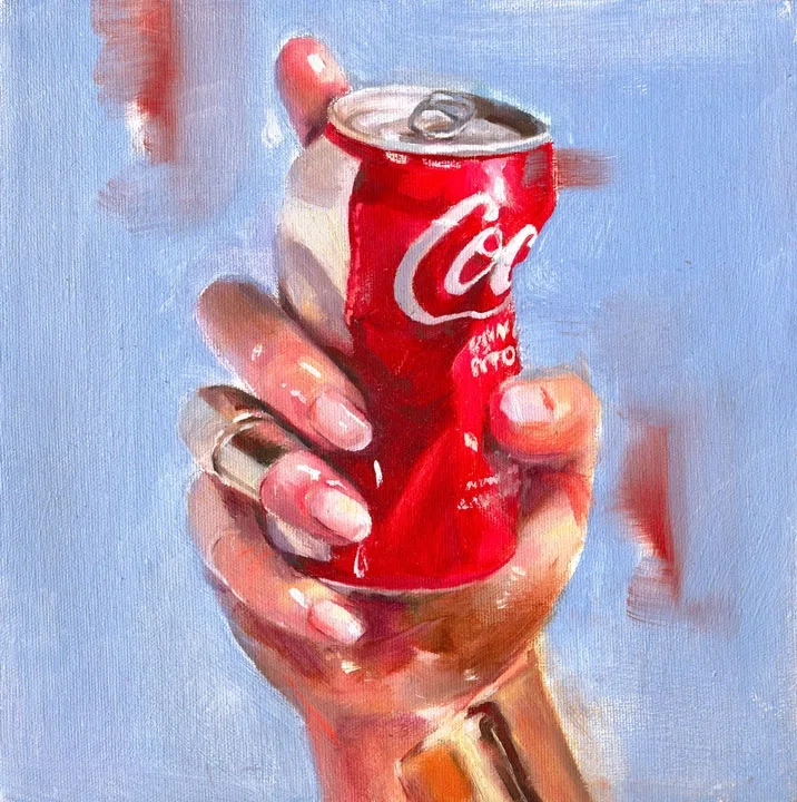 Captivating Compression 2 by Anna Razumovskaya — Original Oil on Canvas