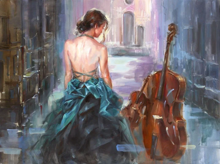 Concerto 4 by Anna Razumovskaya — Hand-Embellished Giclee on Canvas