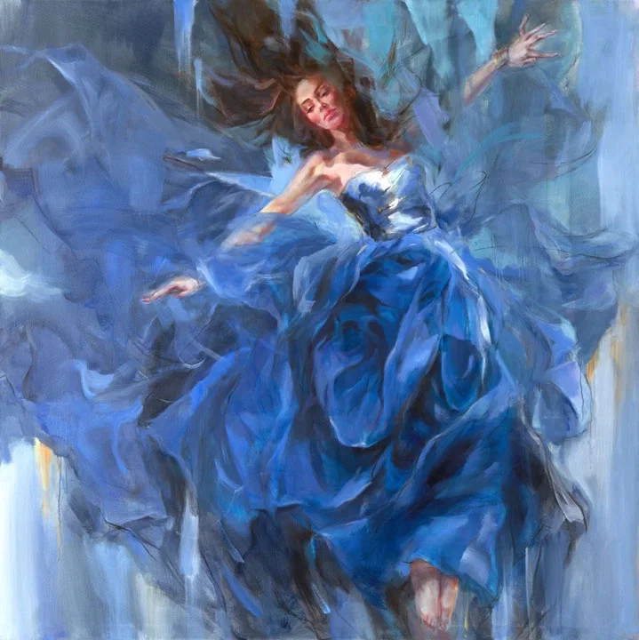 Embracing The Breeze by Anna Razumovskaya — Original Oil on Canvas