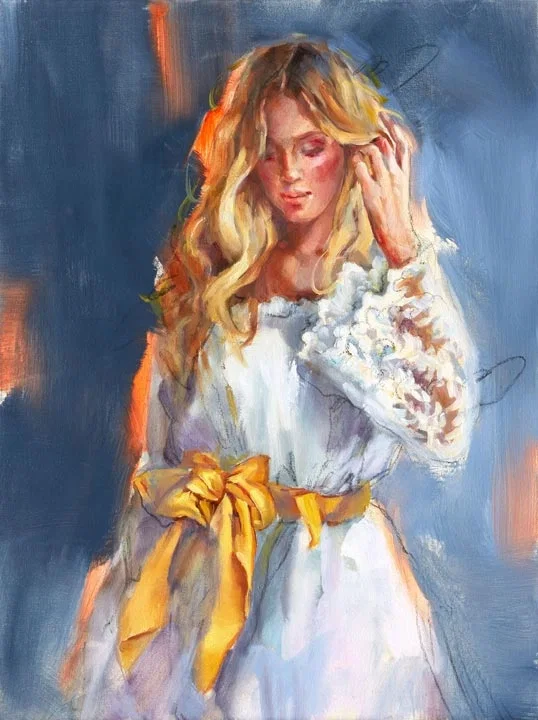 Fair And Tender by Anna Razumovskaya — Hand-Embellished Giclee on Canvas
