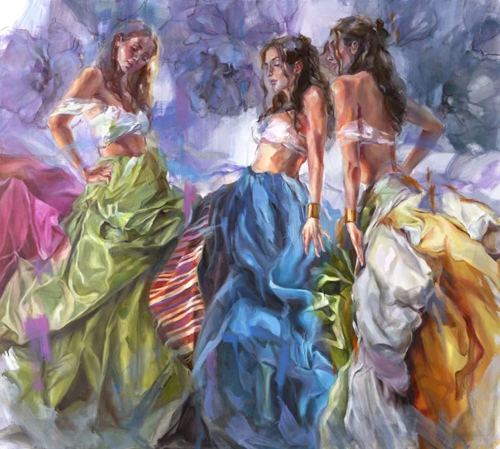 Garden Of Dreams 2 by Anna Razumovskaya — Hand-Embellished Giclee on Canvas