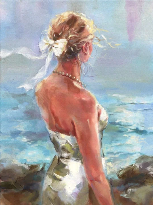 Ocean Breeze by Anna Razumovskaya — Hand-Embellished Giclee on Canvas