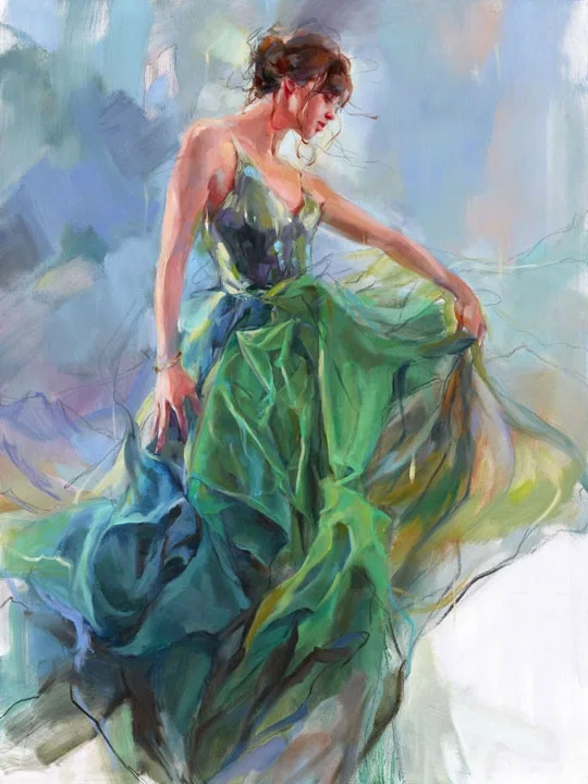 Paradise So Rare 2 by Anna Razumovskaya — Hand-Embellished Giclee on Canvas