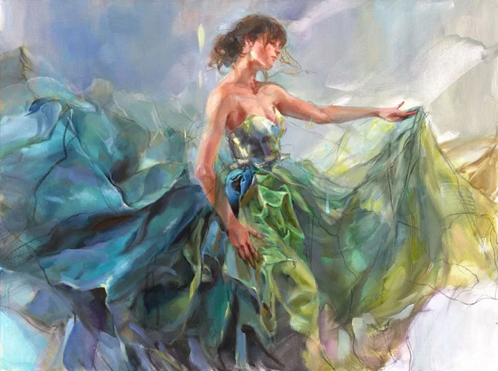 Paradise So Rare by Anna Razumovskaya — Hand-Embellished Giclee on Canvas
