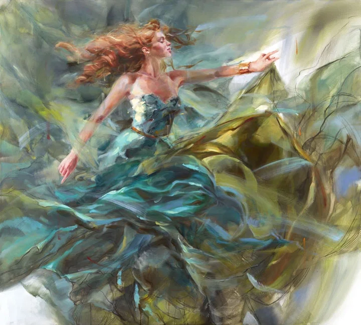 The Beauty Of Movement by Anna Razumovskaya — Hand-Embellished Giclee on Canvas