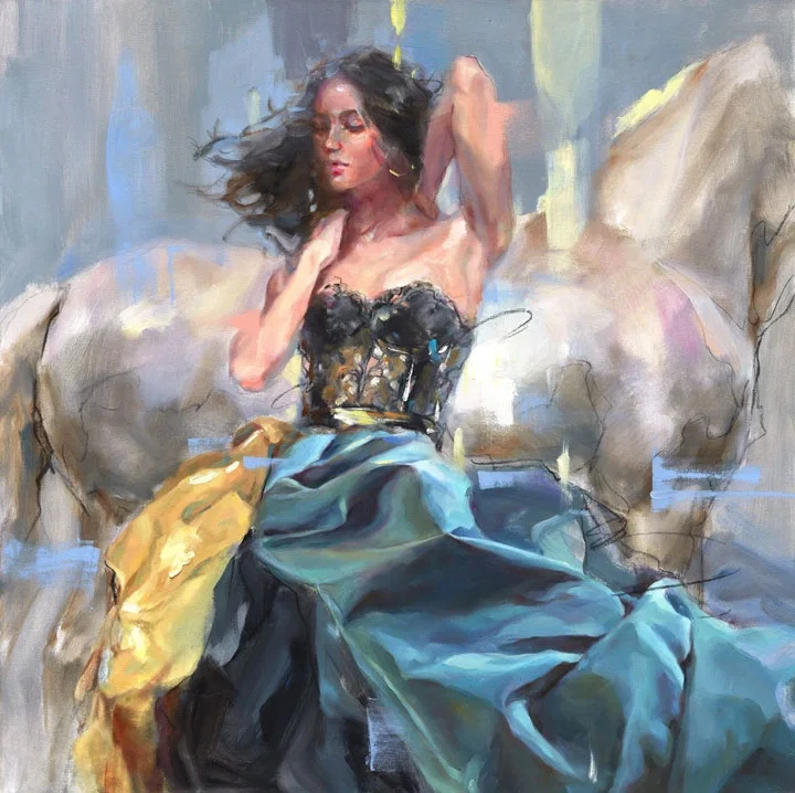 The Strength Within by Anna Razumovskaya — Hand-Embellished Giclee on Canvas
