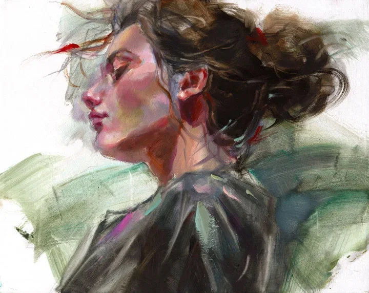 Whims Of Emerald 1 by Anna Razumovskaya — Hand-Embellished Giclee on Canvas
