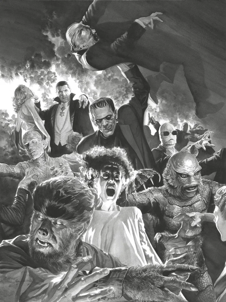 Universal Monsters: Monster Mash by Alex Ross — Giclee On Canvas