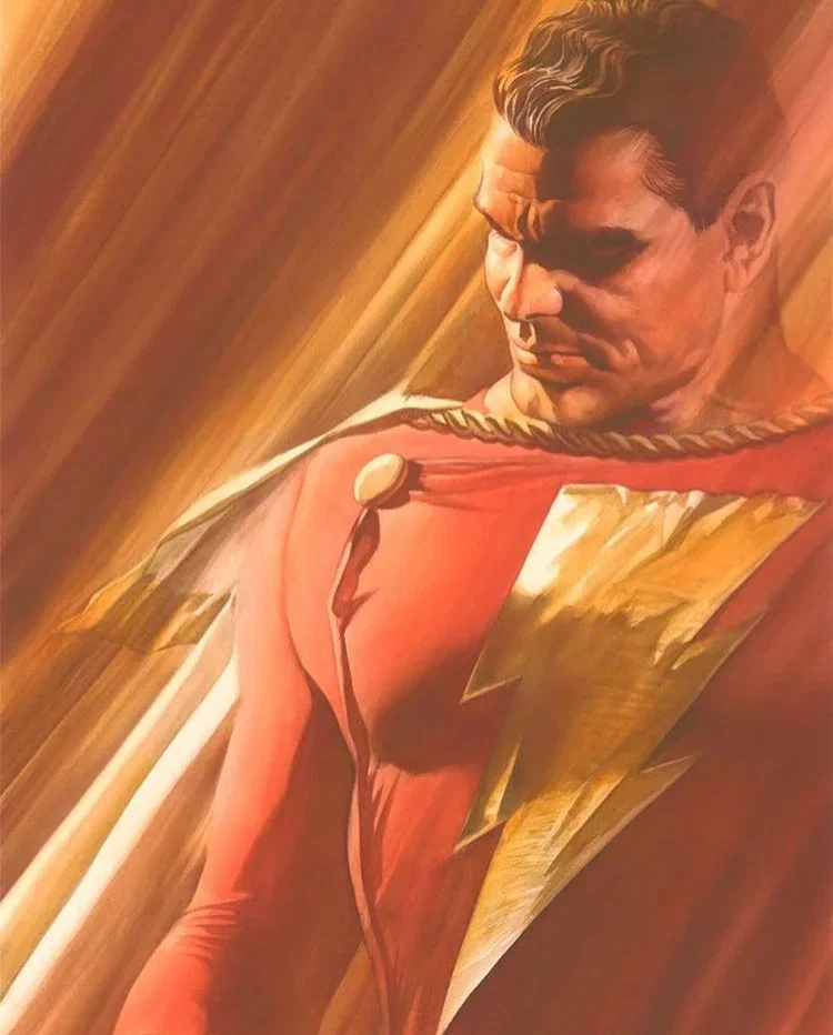 SHADOWS SHAZAM by Alex Ross — Giclee On Canvas Artist Proof