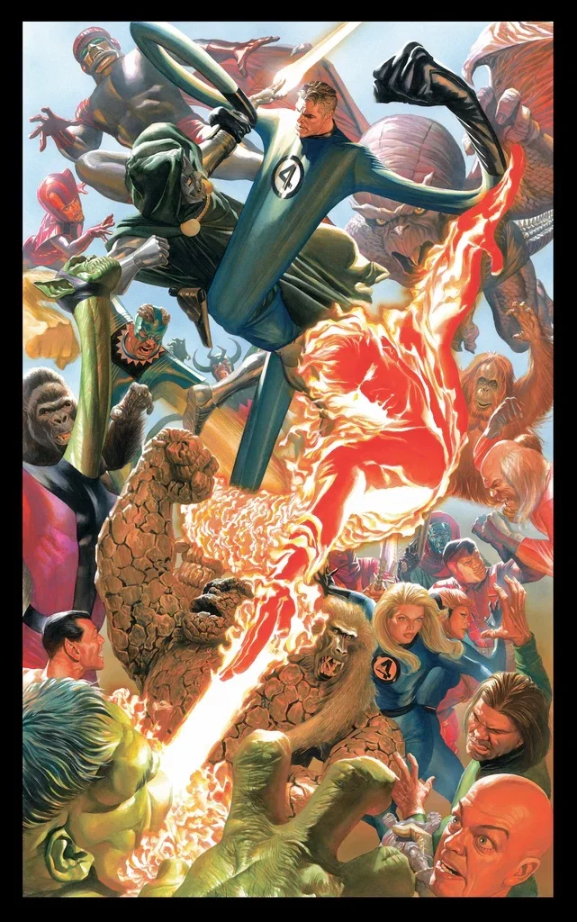Marvelocity: Fantastic Four by Alex Ross — Giclee On Canvas Artist Proof
