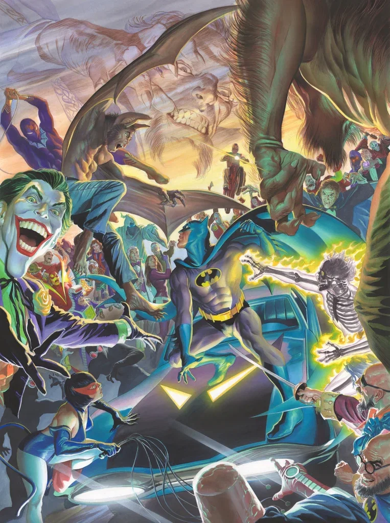 Batman '70s Villains by Alex Ross — Giclee On Canvas Artist Proof