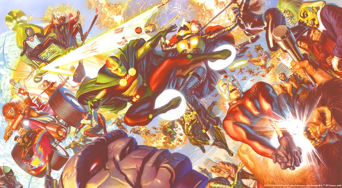New Gods Magnificent Seven by Alex Ross — Giclee On Canvas Artist Proof