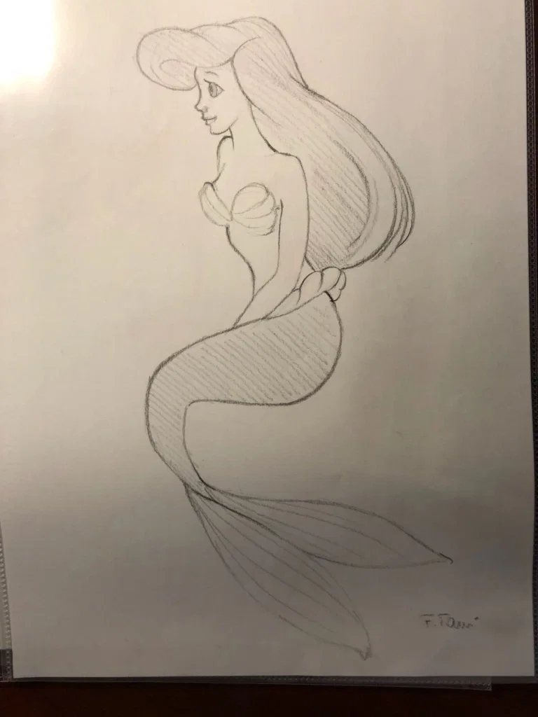 Original Concept Art for Disneyana Convention Ariel by Giuseppe Armani — Sculpture