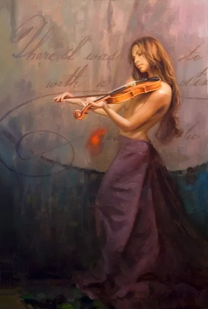 Arian - Aria Original Oil On Linen Canvas