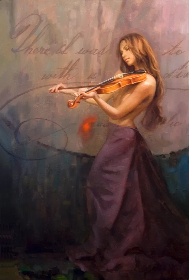Arian - Aria Original Oil On Linen Canvas