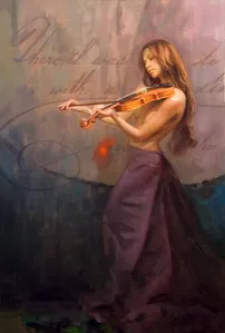 Arian - Aria Original Oil On Linen Canvas