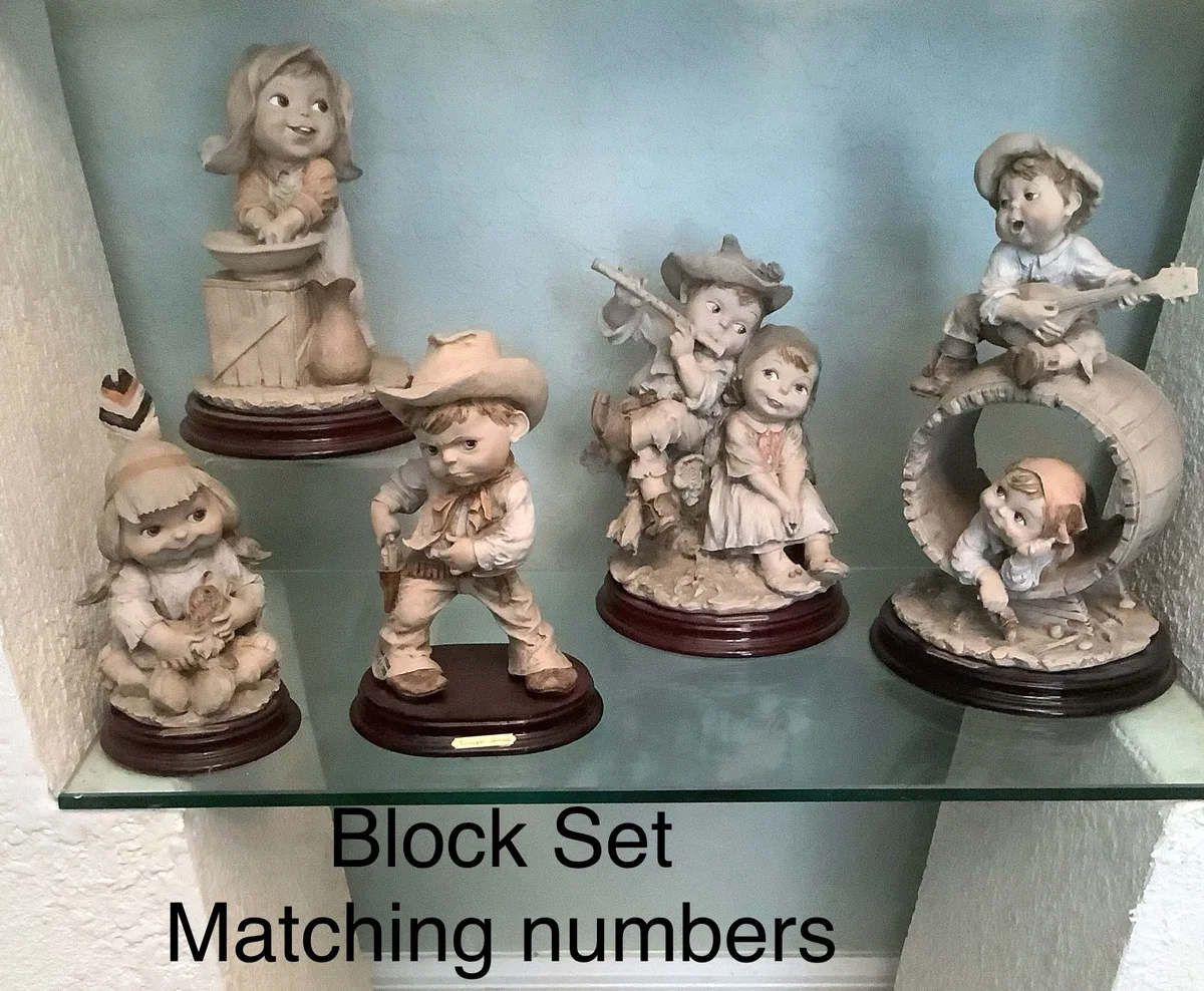 Gullivers Children Terra Cotta Matched Set (Rare) by Giuseppe Armani — Sculpture