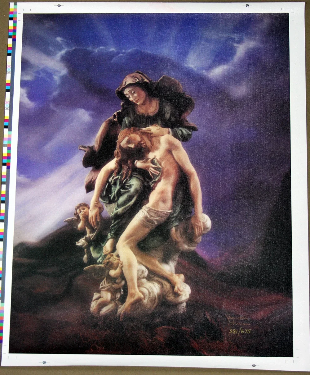 La Pieta Canvas Transfer by Giuseppe Armani